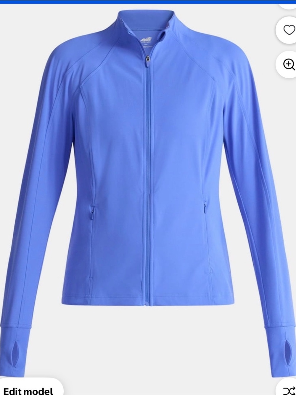 Avia SoftSculpt athletic Zip-Front Active Jacket